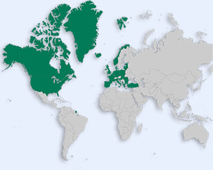 NATO location map