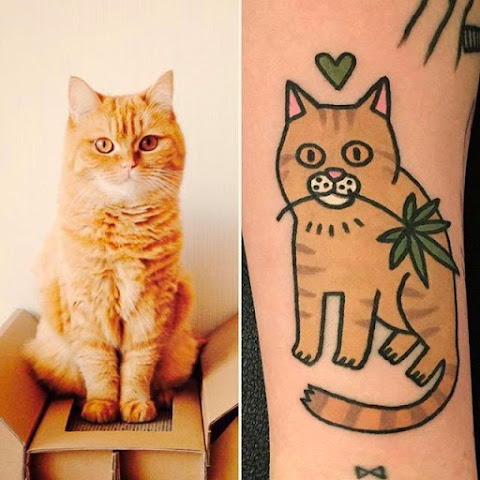 15 Cute And Cuddly Pet Tattoos By Jiran