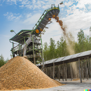 maquinaria para la produccion de biomasa forestal