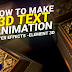 How to make 3D TEXT Animation - After Effects Tutorial - Element 3D