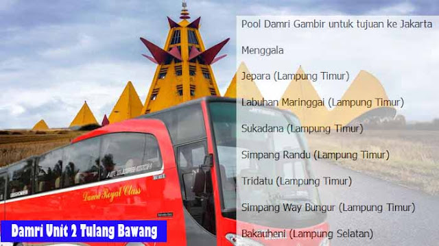 Damri Unit 2 Tulang Bawang Lampung, Ini Infonya