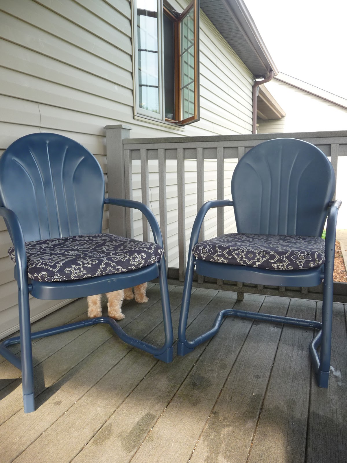 Making A Home: Vintage Metal Chairs Redo