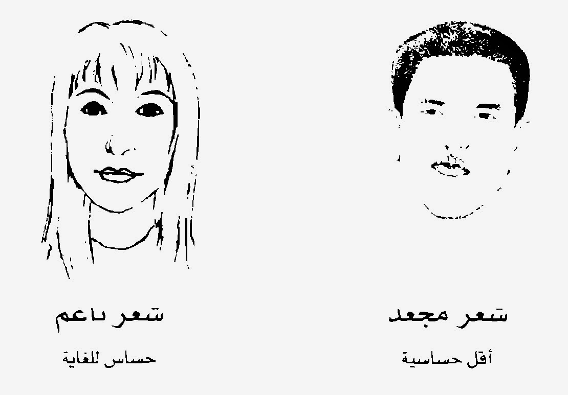 شعر مجعد أو ناعم