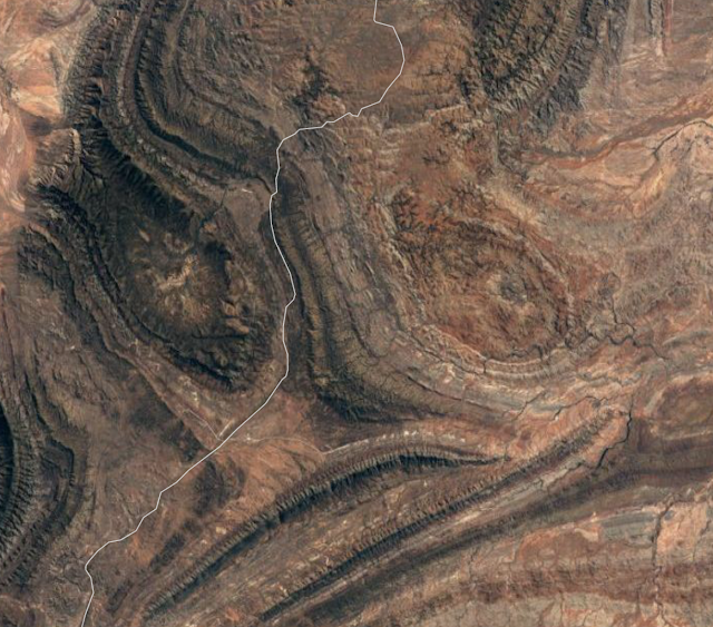 Aerial photograph of Flinders Ranges showing Wilpena Pound