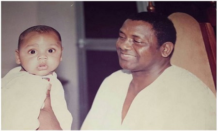 Wow! You Have Never Seen This Photo of General Sani Abacha As a Doting Grandfather