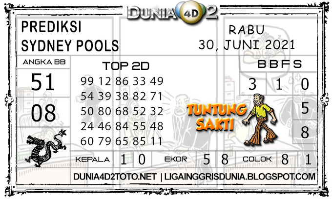 Prediksi Togel SYDNEY DUNIA4D2 30 JUNI 2021