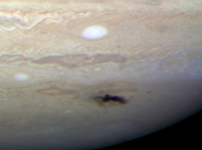 Hubble Closup of Jupiter Impact Site.