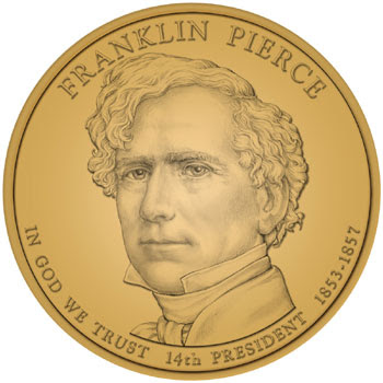 Franklin Pierce Dollar Designer: Susan Gamble Engraver: Charles Vickers