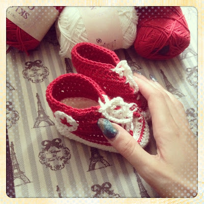 tuto converse crochet