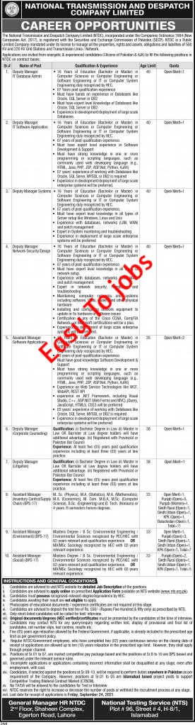 NTS Latest jobs in 2021 || Government jobs in NTS Pakistan