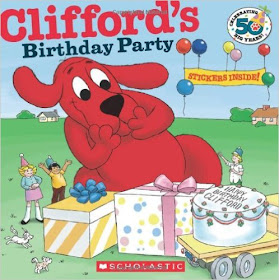 A book is the best Clifford the Big Red Dog party favor!