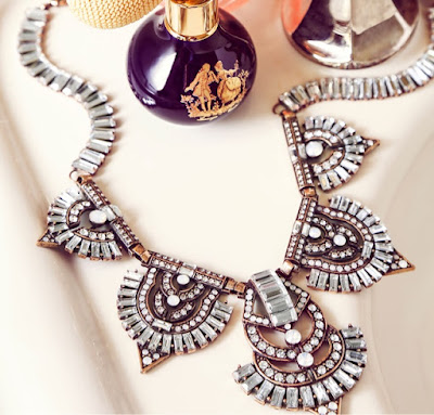 Olivia Palermo Jewelry Collection for BaubleBar Garbo Bib Necklace