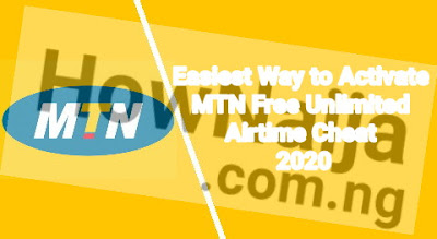 Easiest Way to Activate MTN Free Unlimited Airtime Cheat 2020