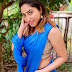 Model in Blue Saree 