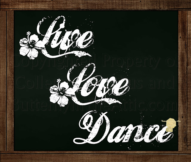 Live Love Dance - Chalkboard Messages