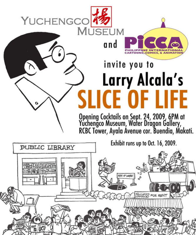 Larry Alcala exhibit "Slice of Life" at Yuchengco Museum