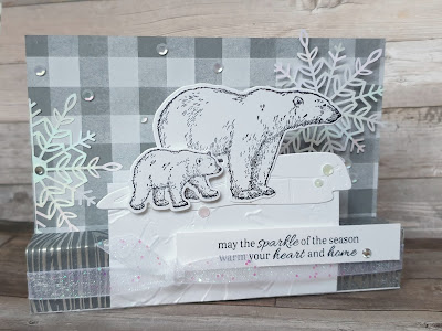 Arctic Bears Stampin up fun fold fancy fold Christmas card