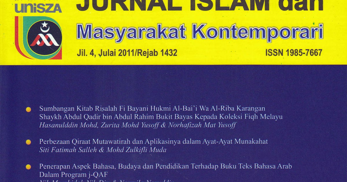 MOHD SHUKRI HANAPI: JURNAL ISLAM DAN MASYARAKAT 