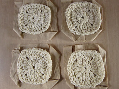 crochet, fabric scrap, rug