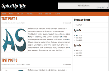 SpiceUp Blogger Template