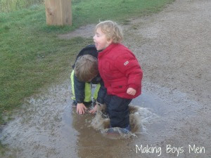 Ideas for outdoor play in the rain