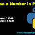 How to reverse a number in python