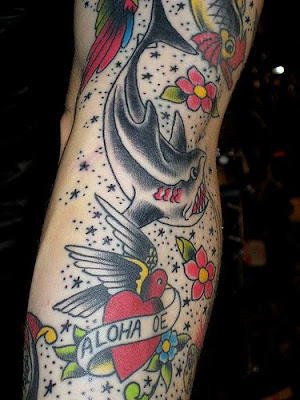 SHARK TATTOO-sailor tattoo · nice tattoo for guys consist of swallow tattoo, 