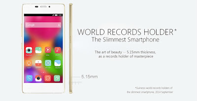 Gionee Elife S5.1: Smartphone tertipis di Dunia untuk saat ini