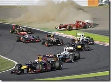 La partenza del gran premio del Giappone 2012