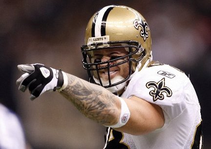 jeremy shockey tattoo. (Jeremy throws his arm around