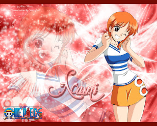 nami buka baju x chan one piece wallpaper