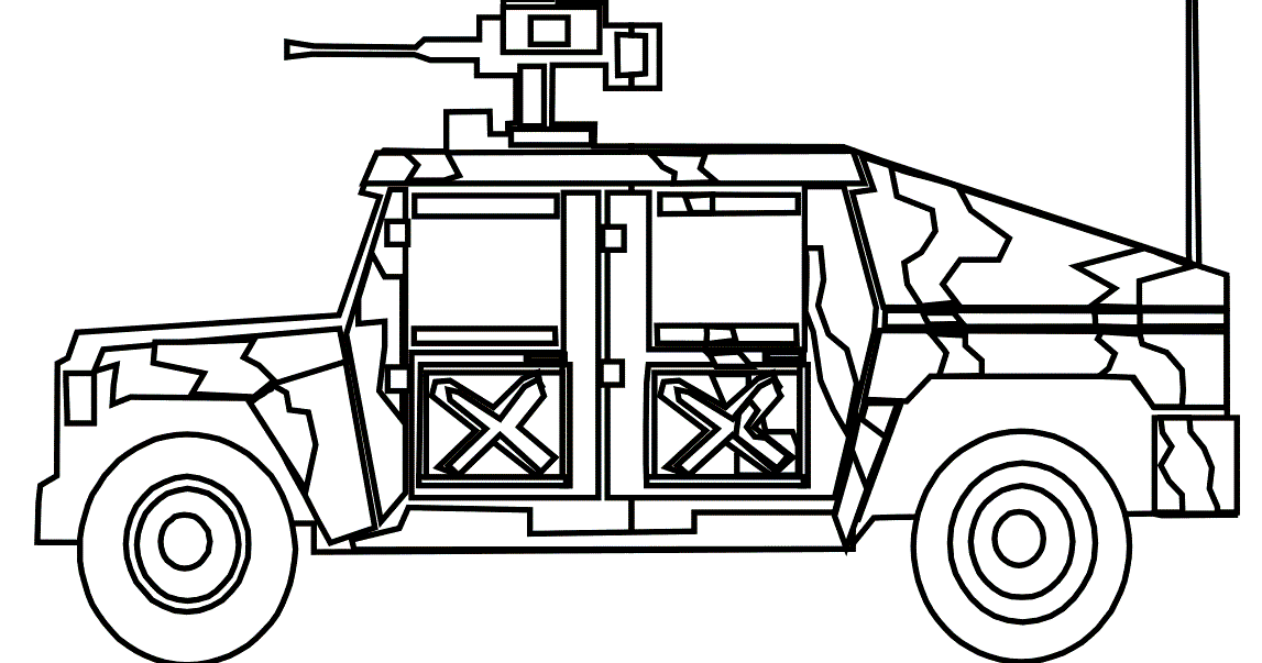 Download Transportation Coloring Sheets: Military Vehicles Coloring Pages Images