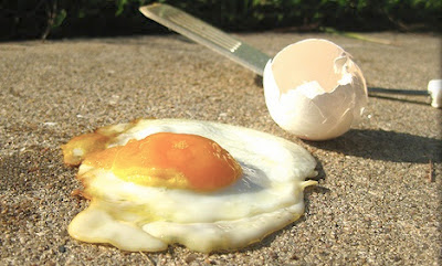 Sidewalk Egg Frying, USA  