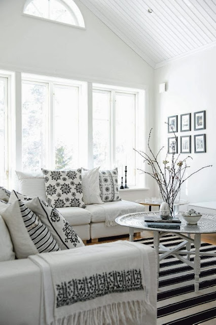 geometric white and black patterns Scandinavian-design