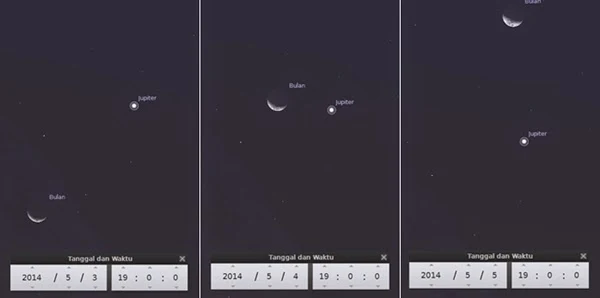 Jupiter Bakal Berkencan dengan Bulan Selama 3 Malam