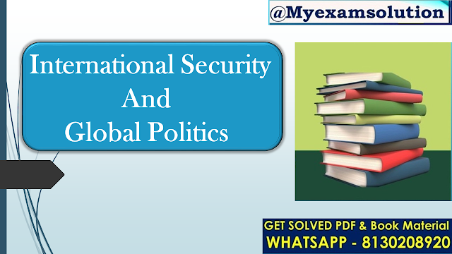What is the relationship between international security and global politics