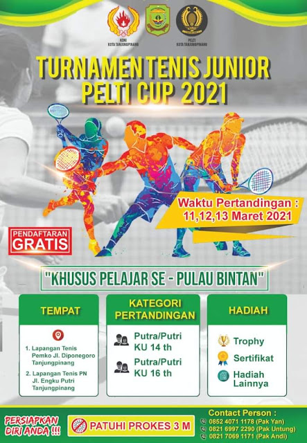 Turnamen Tenis Junior PELTI Cup 2021