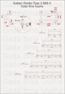 Rubber Fender V 800 H