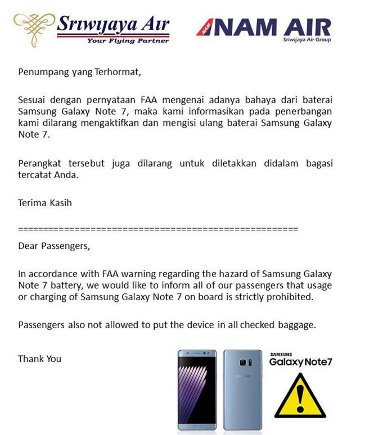 Duar! Baterai Samsung Galaxy Note 7 Meledak 