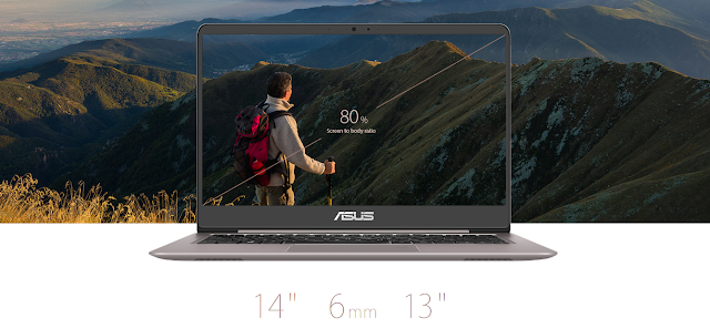 tampilan dari  Asus Zenbook UX410UQ 