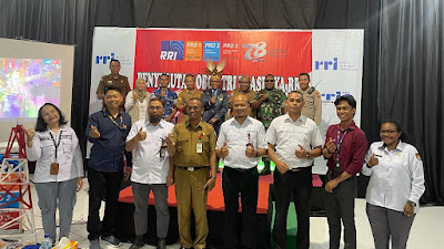 Transformasi Multiplatform Untuk Indonesia Maju, Dandim 1702/Jayawijaya Hadiri Penyulutan Obor Tri Prasetya RRI