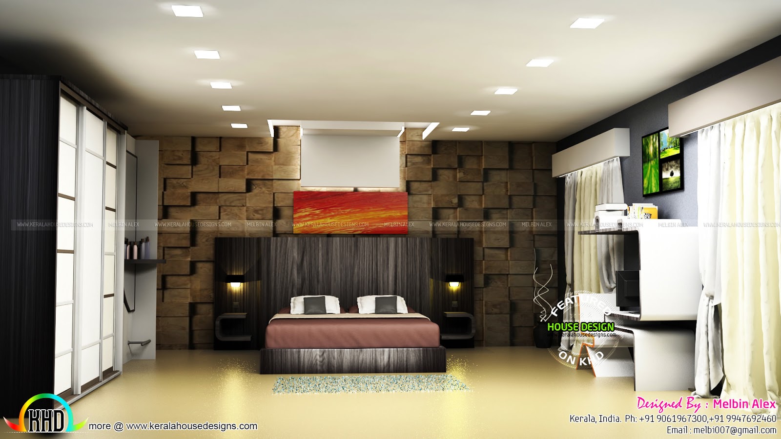 Interior designs by Melbin Alex Kerala home design and 