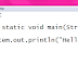First Java Program