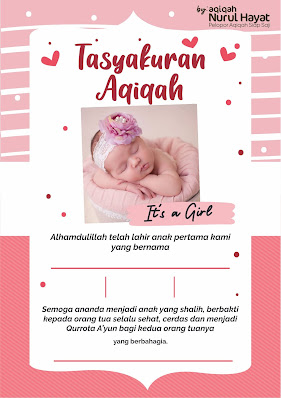 Kartu Ucapan Aqiqah