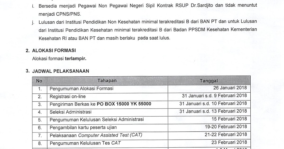 Lowongan Kerja Rekrutmen Non PNS RSUP Dr Sardjito  Anggaran 2018 [65 Formasi]  April 2024