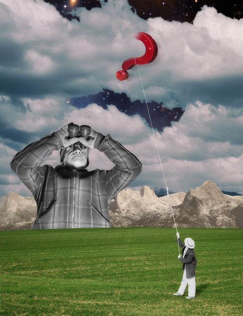 Joseba Elorza MiraRuido illustrations collages surreal vintage New Scientist magazine