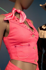 Barbie movie pink cowgirl costume detail