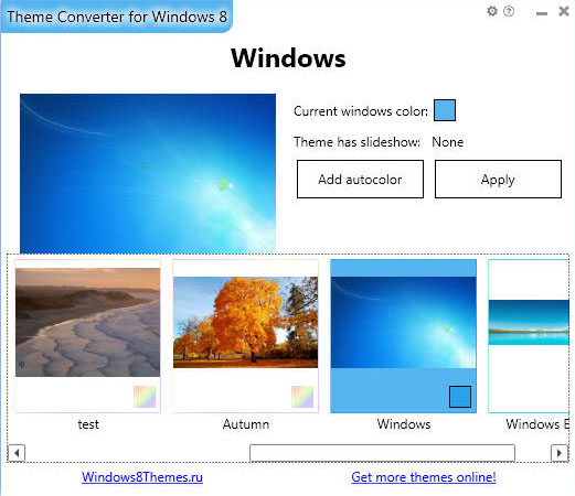 cara convert tema ke windows 8, tambah autocolor tema, add autocolor windows theme, convert tema windows 8