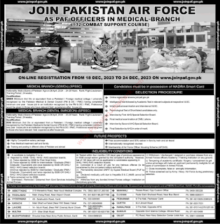 PAF Latest Jobs news in Medical Branch