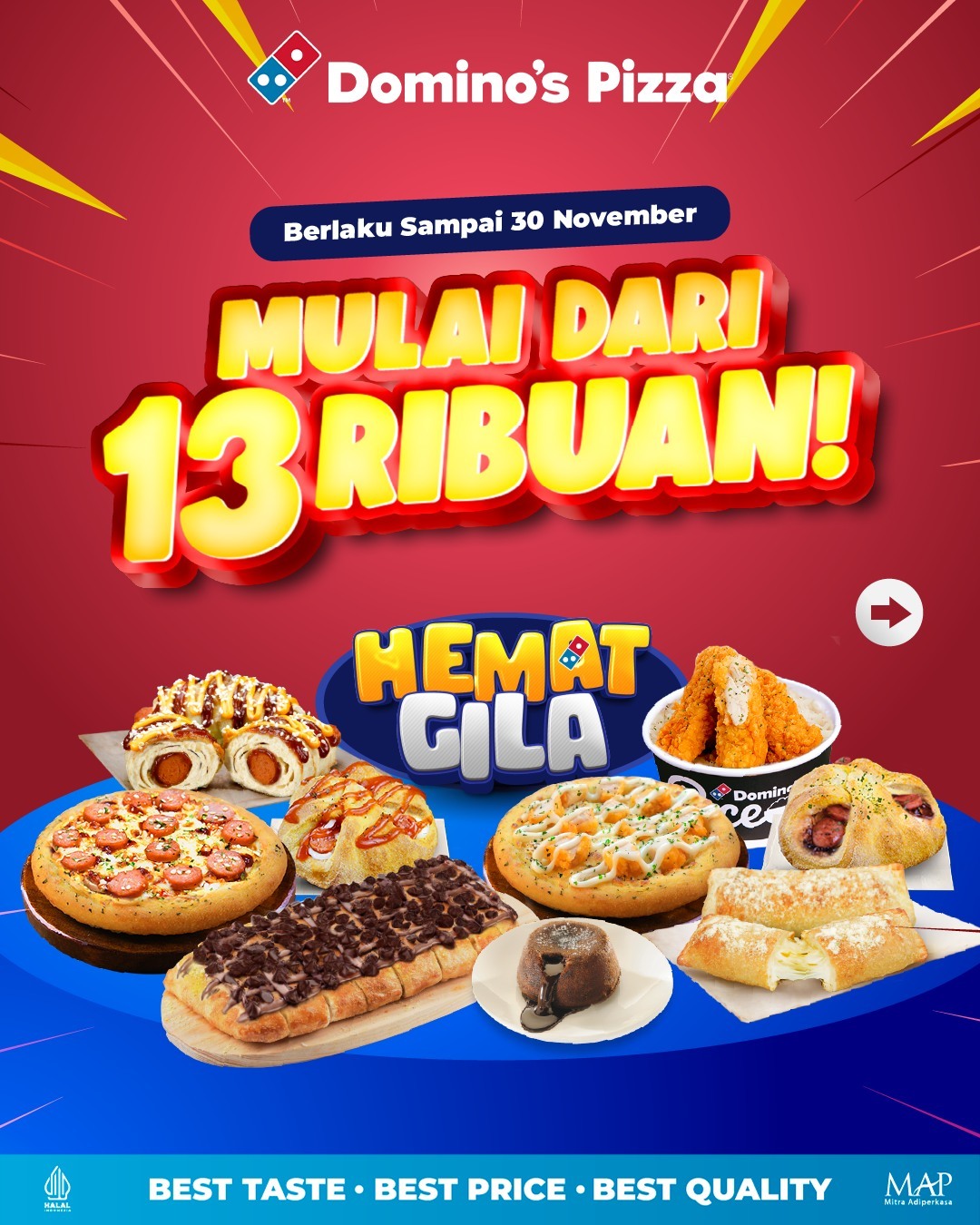 Promo KUPON DOMINOS PIZZA DISKON NOVEMBER 2023